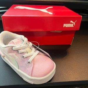 PUMA Toddler Girls Jada Pastel Tie Dye Lace Up Sneakers